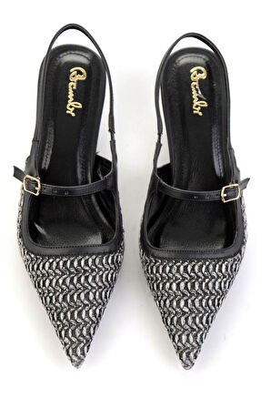 Siyah  Kadın Klasik Topuklu Ayakkabı K01209074028