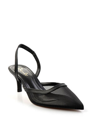 Siyah  Kadın Klasik Topuklu Ayakkabı K01209310522