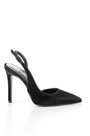 Parlak Siyah  Kadın Klasik Topuklu Ayakkabı K01209035038