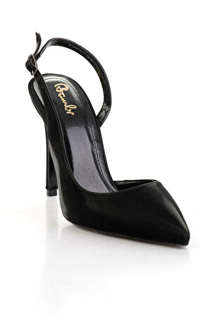 Parlak Siyah  Kadın Klasik Topuklu Ayakkabı K01209035038