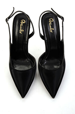 Parlak Siyah  Kadın Klasik Topuklu Ayakkabı K01209035038