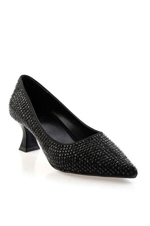 Siyah  Kadın Abiye Ayakkabı K01213035287