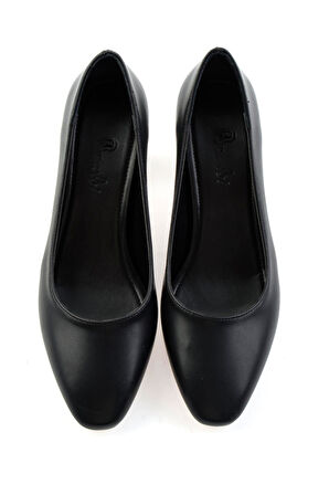 Siyah  Kadın Klasik Topuklu Ayakkabı K01213035509