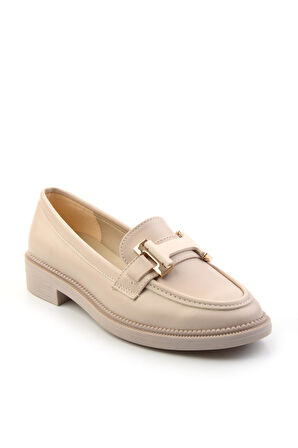 Bej  Kadın Loafer Ayakkabı K01216100009