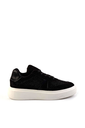 Siyah Süet  Kadın Sneaker K01212041802
