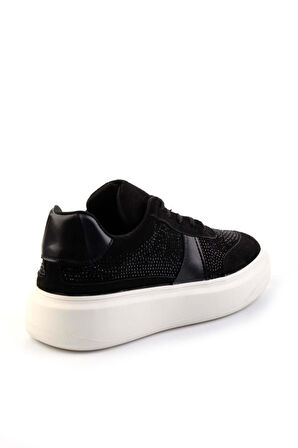 Siyah Süet  Kadın Sneaker K01212041802
