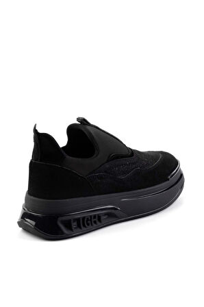 Siyah Streç  Kadın Sneaker K01212042717