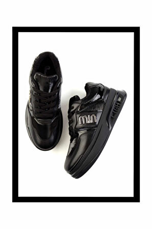 Siyah Paraşüt  Kadın Sneaker K01212042067