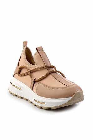 Bej Streç  Kadın Sneaker K01212040017