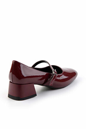 Bordo  Kadın Klasik Topuklu Ayakkabı K01213120508