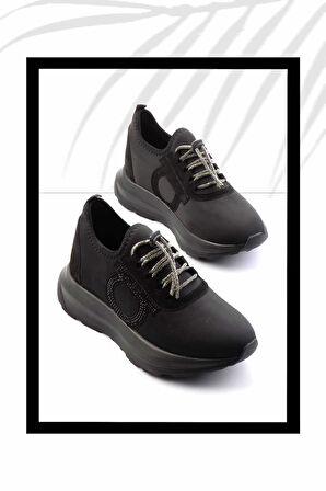 Siyah Platin  Kadın Sneaker K01212111117