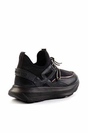 Siyah Platin  Kadın Sneaker K01212333317