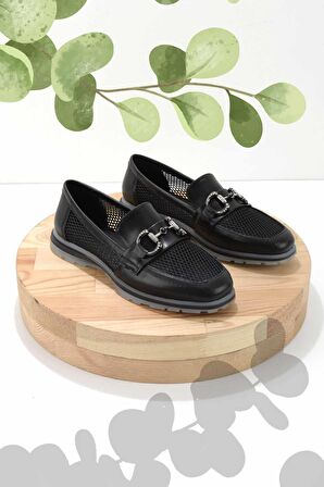 Siyah  Kadın Loafer Ayakkabı K01225092509