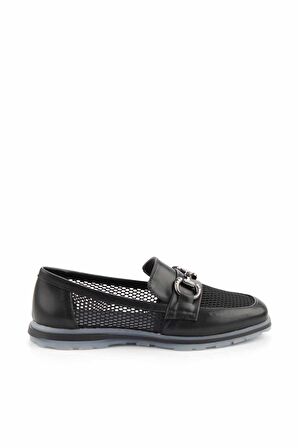 Siyah  Kadın Loafer Ayakkabı K01225092509