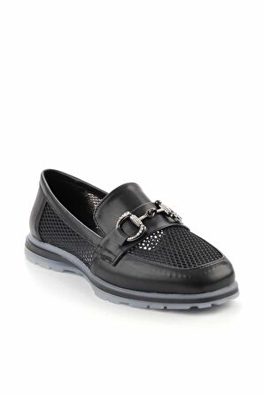 Siyah  Kadın Loafer Ayakkabı K01225092509