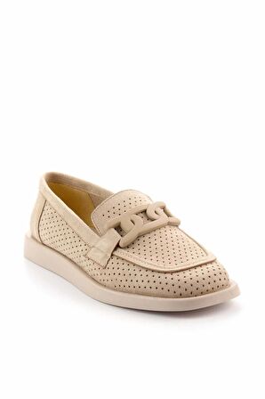 Bej Süet  Kadın Loafer Ayakkabı K01225604002