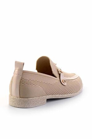 Bej Triko  Kadın Loafer Ayakkabı K01225020282