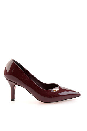 Bordo  Kadın Klasik Topuklu Ayakkabı K01231461298