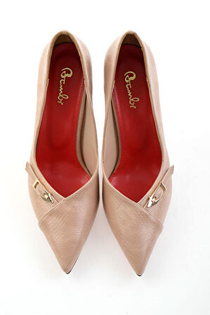 Bej  Kadın Klasik Topuklu Ayakkabı K01231452807