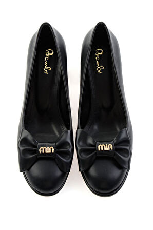 Siyah  Kadın Klasik Topuklu Ayakkabı K01231471509