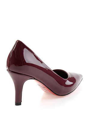 Bordo  Kadın Klasik Topuklu Ayakkabı K01231083598