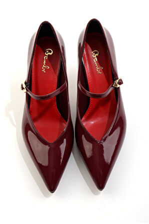 Bordo  Kadın Klasik Topuklu Ayakkabı K01231405298