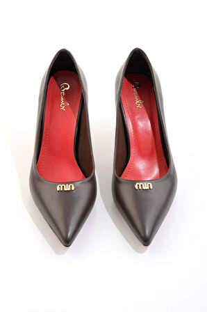 Kahve  Kadın Klasik Topuklu Ayakkabı K01231461709