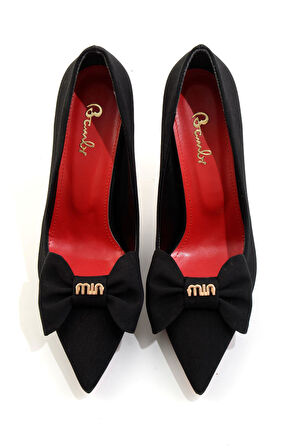 Mat Siyah  Kadın Klasik Topuklu Ayakkabı K01231452538