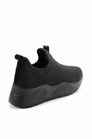 Bambi Siyah Streç  Kadın Sneaker K01234061617