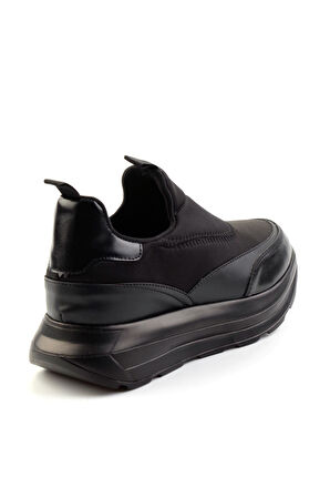 Siyah Streç  Kadın Sneaker K01234073017