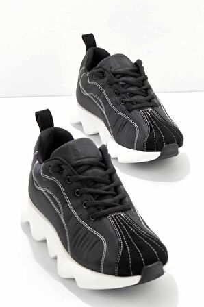 Bambi Siyah Parasüt  Kadın Sneaker K01238013167
