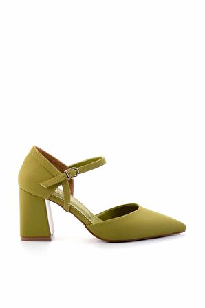 Yeşil Kumaş  Kadın Klasik Topuklu Ayakkabı K01231364004