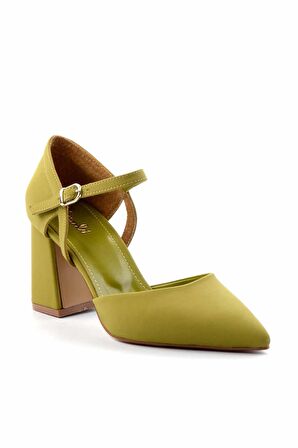 Yeşil Kumaş  Kadın Klasik Topuklu Ayakkabı K01231364004