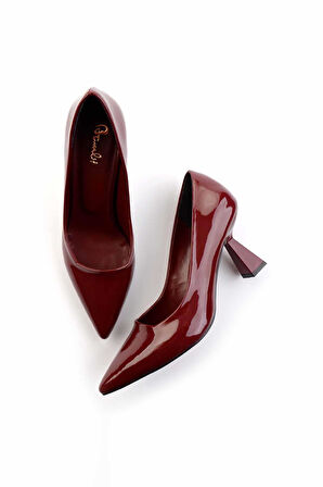 Bordo  Kadın Klasik Topuklu Ayakkabı K01231400008