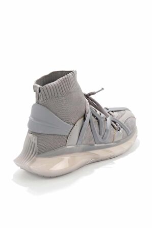 Bambi Gri Triko  Kadın Sneaker K01238020482