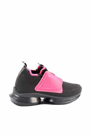 Bambi Siyah Fusya Triko  Kadın Sneaker K01238012682