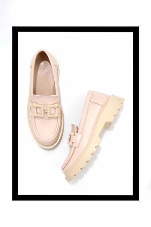 Bej  Kadın Loafer Ayakkabı K01246170209