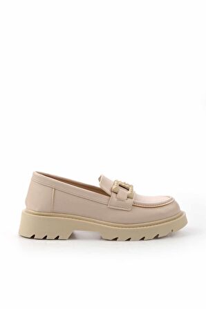 Bej  Kadın Loafer Ayakkabı K01246170209