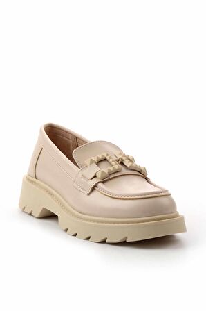 Bej  Kadın Loafer Ayakkabı K01246170209