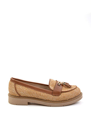 Taba  Kadın Loafer Ayakkabı K01257060828
