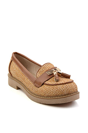 Taba  Kadın Loafer Ayakkabı K01257060828