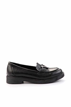 Siyah  Kadın Loafer Ayakkabı K01257067609