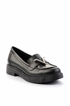 Siyah  Kadın Loafer Ayakkabı K01257067609