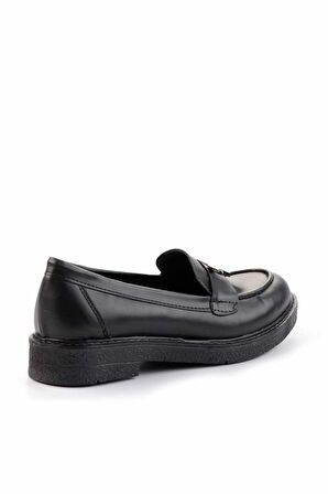 Siyah  Kadın Loafer Ayakkabı K01257067609