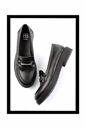 Siyah  Kadın Loafer Ayakkabı K01257067709