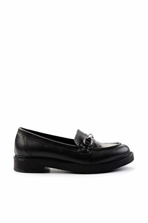 Siyah  Kadın Loafer Ayakkabı K01257067709
