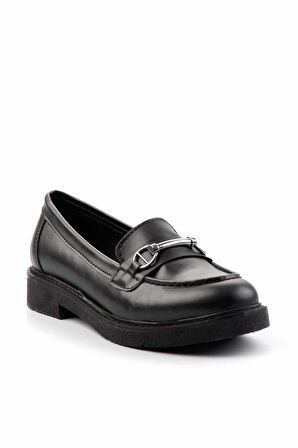 Siyah  Kadın Loafer Ayakkabı K01257067709