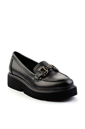 Siyah  Kadın Loafer Ayakkabı K01257069509