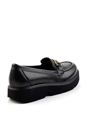 Siyah  Kadın Loafer Ayakkabı K01257069509