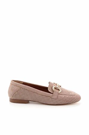 Vizon Süet  Kadın Loafer Ayakkabı K01258510302